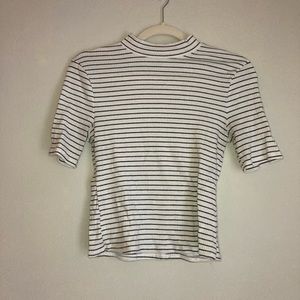 WILD FABLE Striped Quarter Sleeve Top